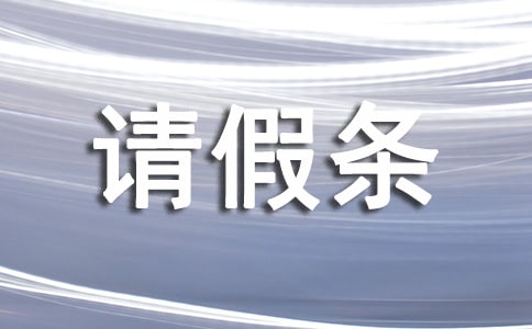 老婆生小孩陪假请假条